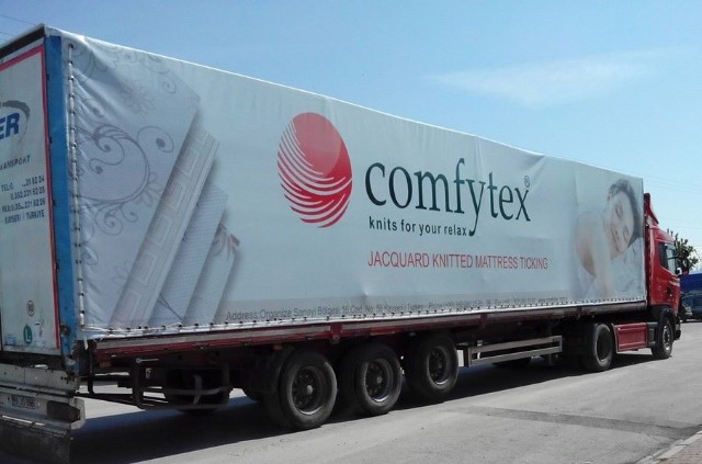 Digital Baskılı Tır Brandası Comfytex Firma Kamyon Branda Çalışması