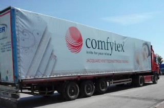 Digital Baskılı Tır Brandası Comfytex Firma Kamyon Branda Çalışması