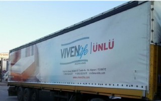 Viven Life Firması Tır Brandası Dijital Baskılı Örneği