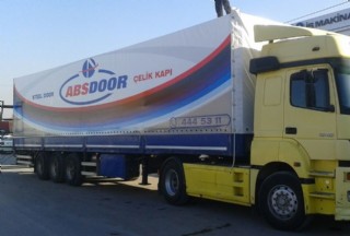 Abs Door Çelik Kapı Firması Dijital Baskılı Tır Brandası