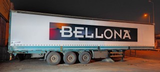 Bellona Firmasına Ait Tır İçin Dijital Baskılı Tır Brandası